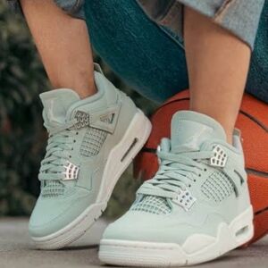 Nike Air Jordan 4 Retro Seafoam Sail mens shoes Size:mens10.5 New